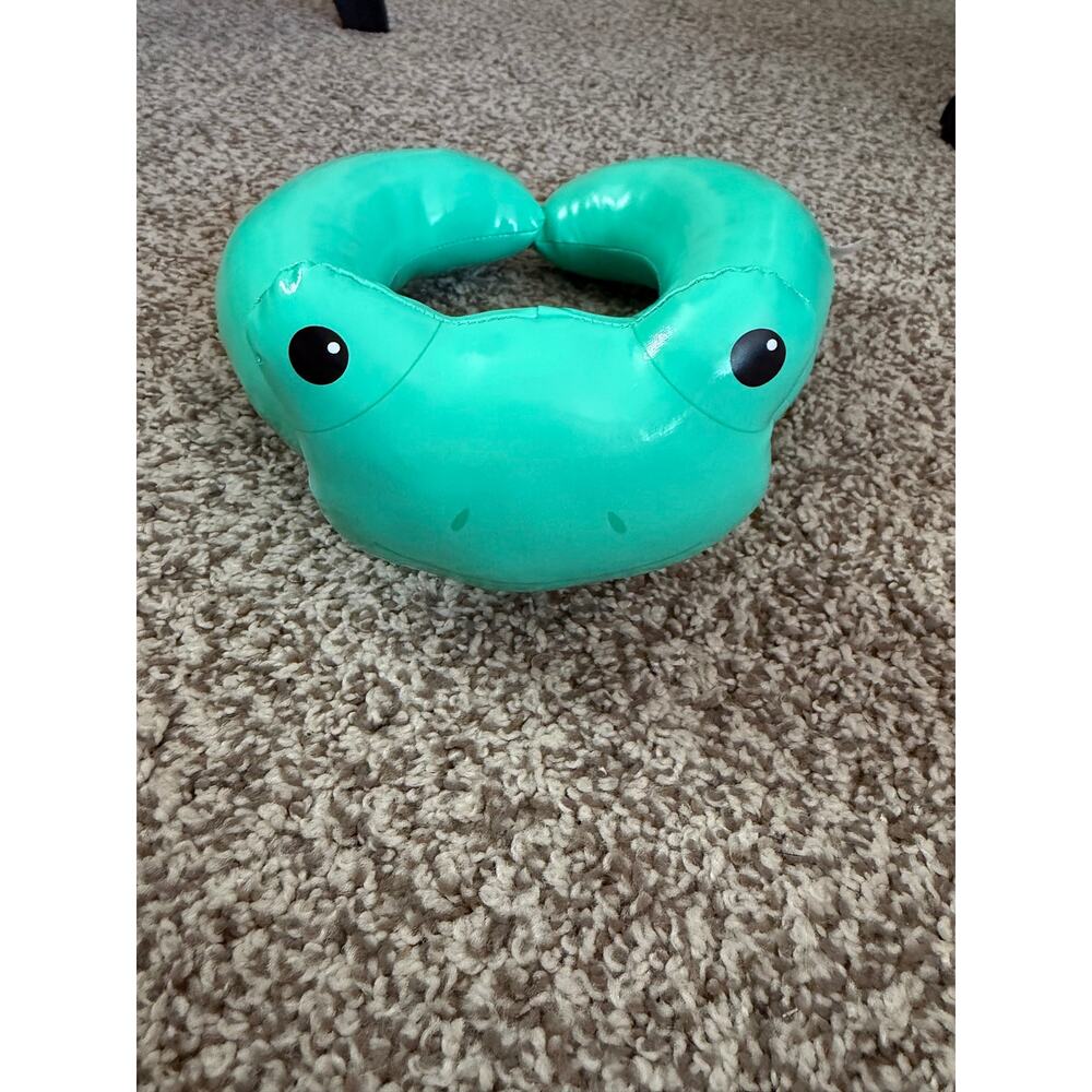 Build-A-Bear Frog Pool Floatie Spring Green Vinyl Stuffed Animal Accessory BABW